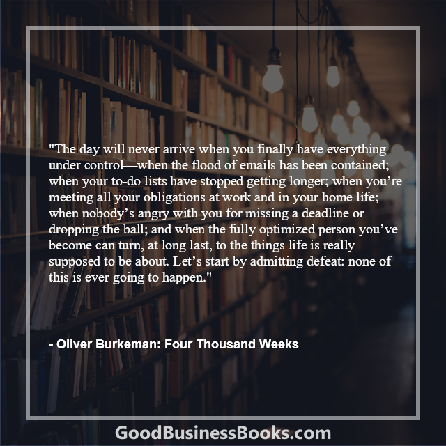 Four Thousand Weeks