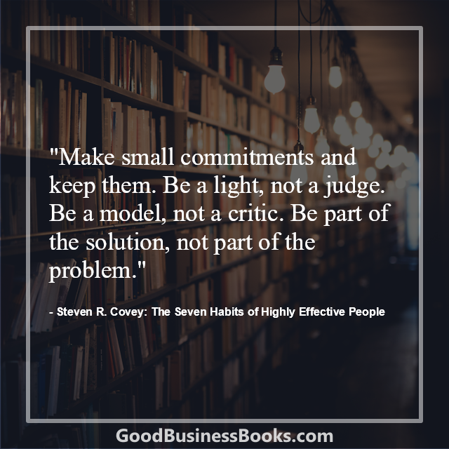 The Seven Habits of Highly Effective People